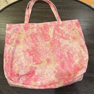 🎀 LoveShackFancy Pink and Cream Floral Tote